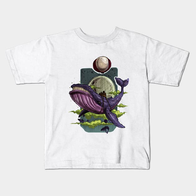 Whale Kids T-Shirt by mrzero